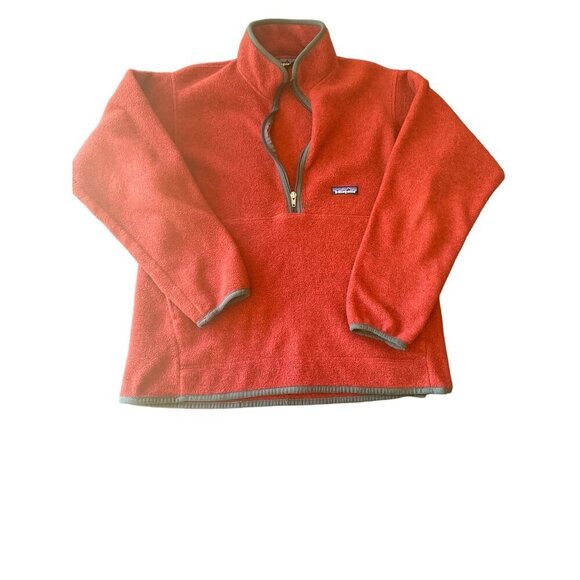 Patagonia Other - Patagonia Mens Burnt Orange Syncilla 1/4 Zip Pullover Sweater Size Medium